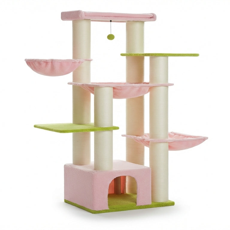 Arbre à chat XXL multi-niveaux robuste et majestueux pour grands félins – MajesticTower™