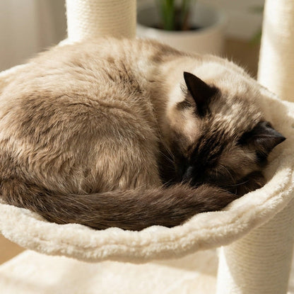 Arbre à chat XXL multi-niveaux robuste et majestueux pour grands félins – MajesticTower™