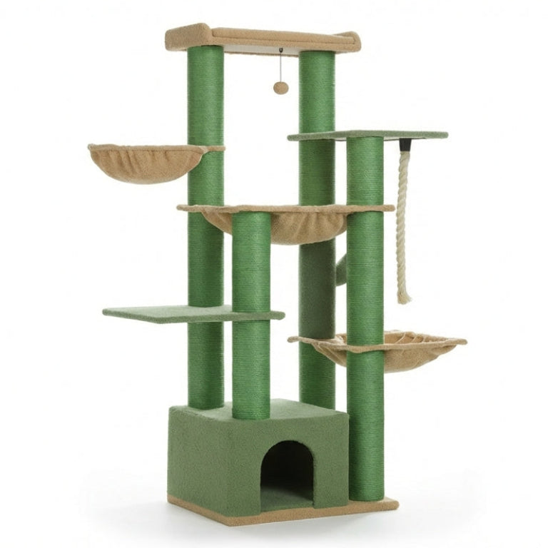 Arbre à chat XXL multi-niveaux robuste et majestueux pour grands félins – MajesticTower™