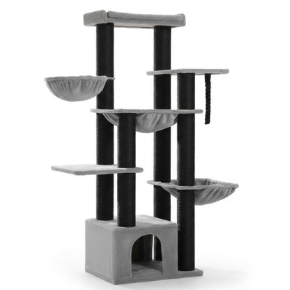 Arbre à chat XXL multi-niveaux robuste et majestueux pour grands félins – MajesticTower™