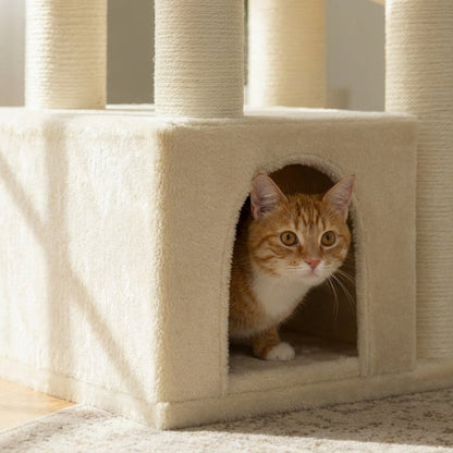 Arbre à chat XXL multi-niveaux robuste et majestueux pour grands félins – MajesticTower™